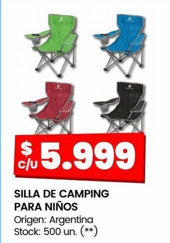 Changomas Silla de camping para niños oferta