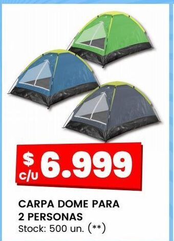 Changomas Carpa dome para 2 personas oferta