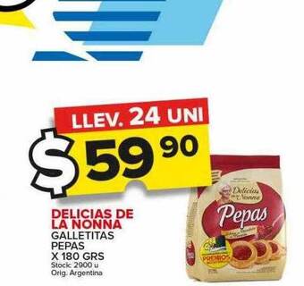 Carrefour Maxi Delicias de la nonna galletitas pepas oferta