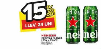 Carrefour Maxi Heineken cerveza blanca oferta