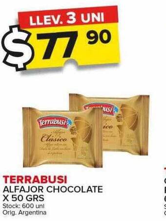 Carrefour Maxi Terrabusi alfajor chocolate oferta