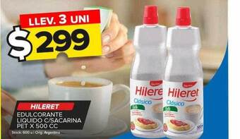Carrefour Maxi Hileret edulcorante liquido c sacarina pet oferta
