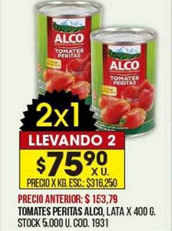 Coto Tomates peritas alco oferta