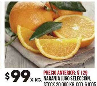 Coto Naranja jugo selección oferta