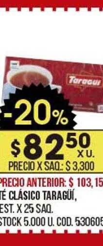 Coto Té clásico taragüí oferta