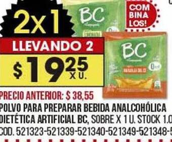 Coto Polvo para preparar bebida analcohólica dietética artificial bc oferta