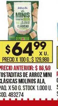Coto Tostaditas de arroz mini clásicas molinos ala oferta