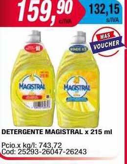 Maxiconsumo Detergente magistral oferta