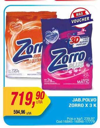 Maxiconsumo Jab. polvo zorro oferta