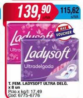 Maxiconsumo T. fem. ladysoft ultra delg. oferta