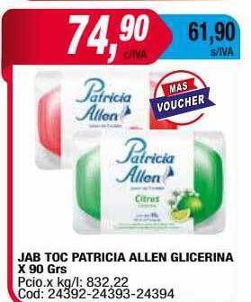 Maxiconsumo Jab toc patricia allen glicerina oferta