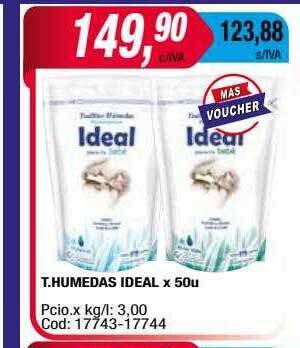 Maxiconsumo T. humedas ideal oferta