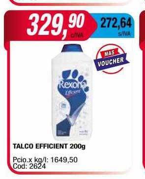 Maxiconsumo Talco efficient oferta