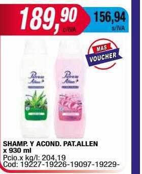 Maxiconsumo Shamp y acond pat allen oferta