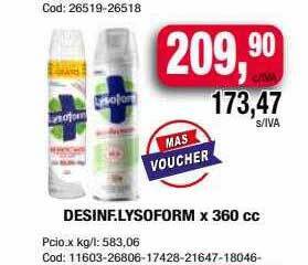 Maxiconsumo Desinf. lysoform oferta