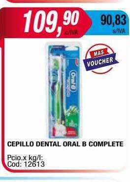 Maxiconsumo Cepillo dental oral b complete oferta