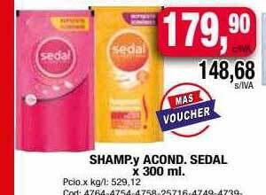 Maxiconsumo Shamp y acond sedal oferta