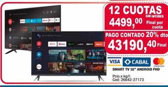 Maxiconsumo Smart tv 32 oferta