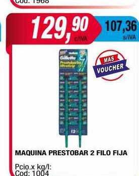 Maxiconsumo Maquina prestobar 2 filo fija oferta