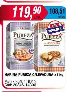 Maxiconsumo Harina pureza c levadura oferta
