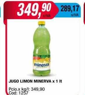 Maxiconsumo Jugo limon minerva oferta