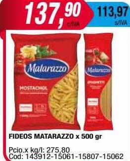 Maxiconsumo Fideos matarazzo oferta