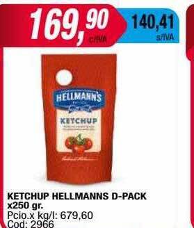 Maxiconsumo Ketchup hellmanns d-pack oferta
