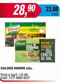Maxiconsumo Caldos knorr oferta