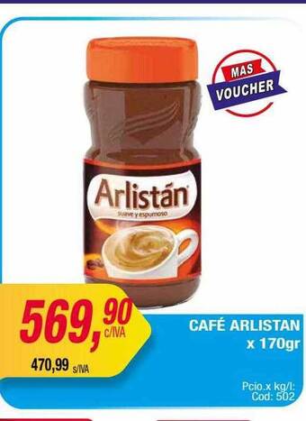 Maxiconsumo Café arlistan oferta