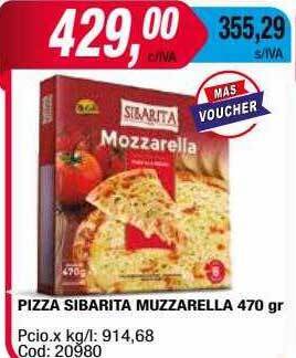 Maxiconsumo Pizza sibarita muzzarella oferta