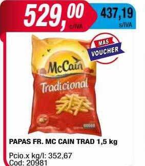 Maxiconsumo Papas fr. mc cain trad oferta