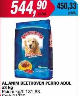 Maxiconsumo Al. anim beethoven perro adul oferta