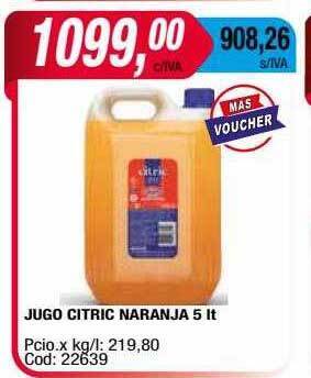 Maxiconsumo Jugo citric naranja oferta