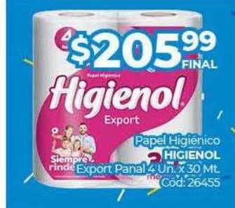Diarco Papel higiénico higienol export panal oferta