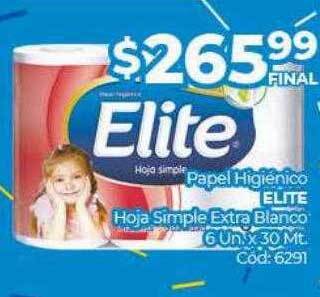 Diarco Papel higiénico elite hoja simple extra blanco oferta