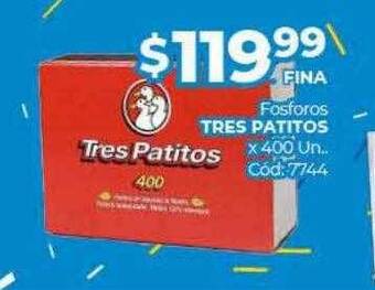 Diarco Fosforos tres patitos oferta