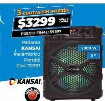 Diarco Parlante kansai inalámbrico portátil oferta