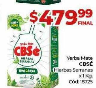 Diarco Yerba mate cbsé hierbas serranas oferta