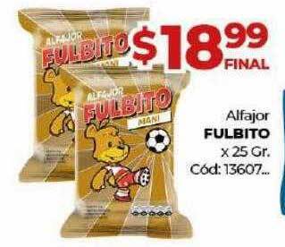 Diarco Alfajor fulbito oferta