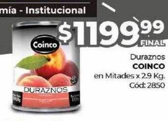 Diarco Duraznos coinco en mitades oferta