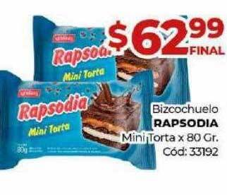 Diarco Bizcochuelo rapsodia mini torta oferta