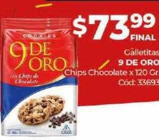 Diarco Galletitas 9 de oro chips chocolate oferta