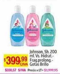 Johnson sh. 200 ml. vs. hidrat-frag.prolong - gotas brillo