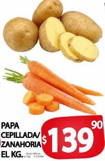 Supermercados Mariano Max Papa cepillada-zanahoria el kg oferta