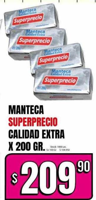 Supermercados Mariano Max Manteca superprecio calidad extra oferta