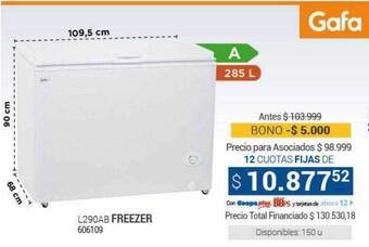 Cooperativa Obrera Gafa freezer oferta