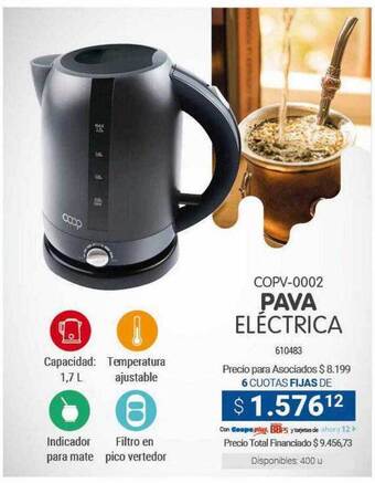 Cooperativa Obrera Pava eléctrica oferta