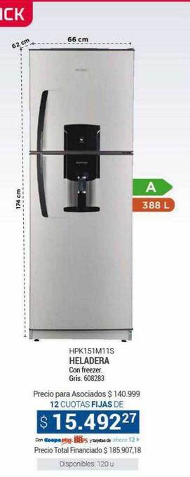 Cooperativa Obrera Heladera oferta