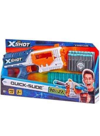 El Mundo del Juguete Pistola lanza dardos x shot quick slide oferta