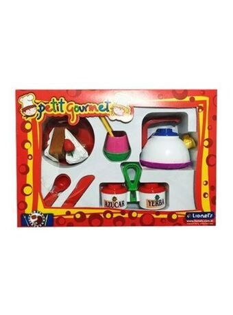 El Mundo del Juguete Juego de mate completo pava base violeta incluye torta oferta